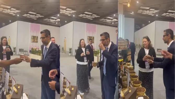 AI సమ్మిట్‌లో ‘కాఫీ’ కూడా స్టారే!