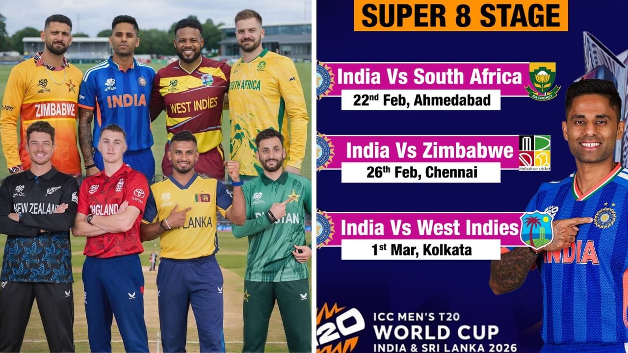 T20 World Cup Super 8 Schedule: సూపర్-8 మ్యాచ్ల ఫుల్ షెడ్యూల్ ఇదే.. అందరి చూపు ఆ సర్ప్రైజ్ ప్యాకేజీపైనే..?