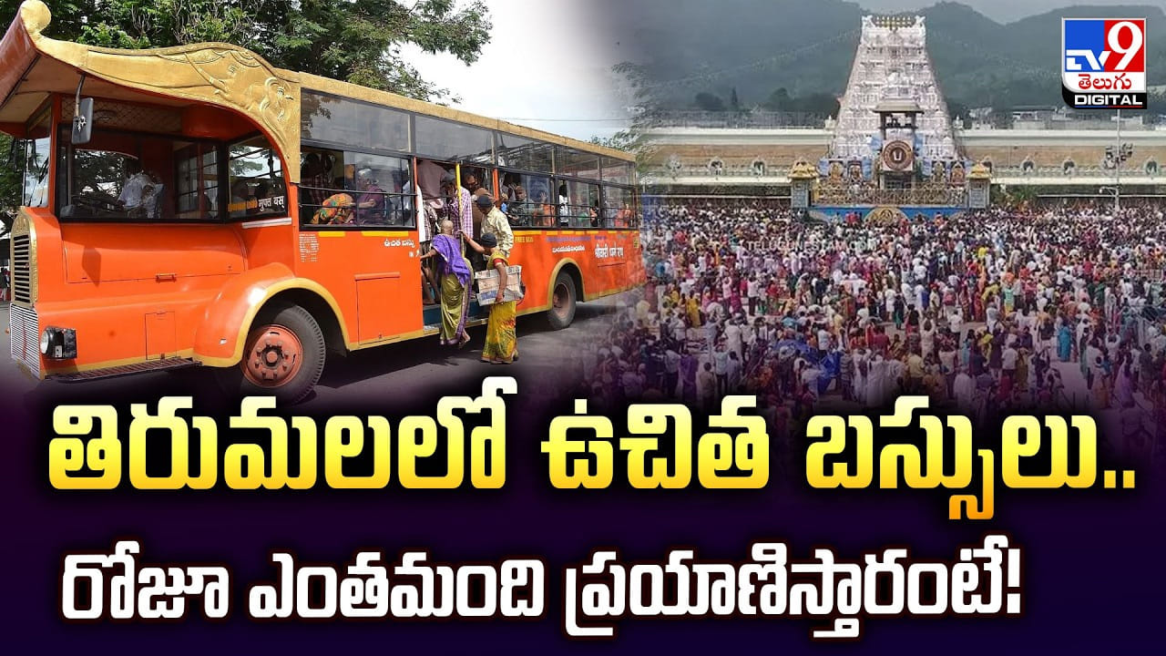 Tirumala Free Bus: తిరుమలలో ఉచిత బస్సులు.. రోజూ ఎంతమంది ప్రయాణిస్తారంటే