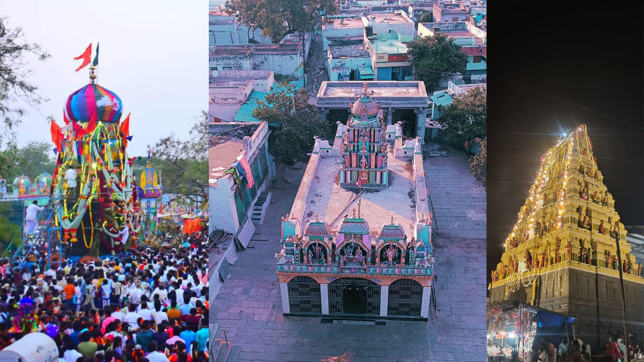 అందుకు కారణం వంద ఏళ్ల క్రితం  ఆ గ్రామంలో ఒక భూస్వామి.. ఆ ఆలయం ఎత్తును మించి ఇల్లు నిర్మాణం చేసే సమయంలోనే వారి కుటుంబలో ఏదో ఒక ఊహించని సంఘటన జరిగిందని ప్రచారం. అంతేగాక, ఆ కుటుంబం ఆర్థిక ఇబ్బందులతో ఊరు వదిలి వెళ్లరాని తెలిసింది. అందుకే అప్పటి నుంచి ఇప్పటి వరకు ఆ గ్రామంలో ఏ ఒక్కరు మేడలు కట్టరు. అందుకు ఆ  గ్రామానికి మేడ లేని ఊరు అని పిలుస్తారు.
