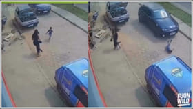 తల్లి ముందే బిడ్డను ఢీకొట్టిన కారు.. షాకింగ్‌ వీడియో వైరల్‌!