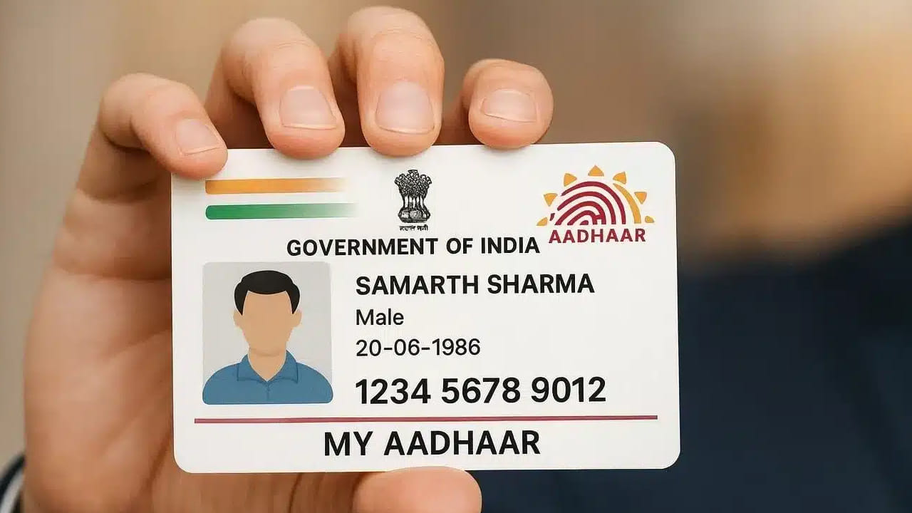 91-9013151515  నెంబర్‌కు వాట్సప్‌లో హాయ్ లేదా నమస్తే అని మెస్సేజ్ చేయండి. డిజిలాకర్ సర్వీసెస్‌ను ఎంచుకోండి. మీ 12 అంకెల ఆధార్ నెంబర్ నమోదు చేయండి. మీ రిజిస్టర్డ్ మొబైల్ నెంబర్‌కు వచ్చే ఓటీపీ ఎంటర్ చేయండి. మీ డిజిలాకర్‌లో ఆధార్‌ను సెలక్ట్ చేసుకోండి. ఆ తర్వాత మీ ఆధార్ పీడీఎఫ్ ఫార్మట్లో వాట్సప్‌కు అందుతుంది.
