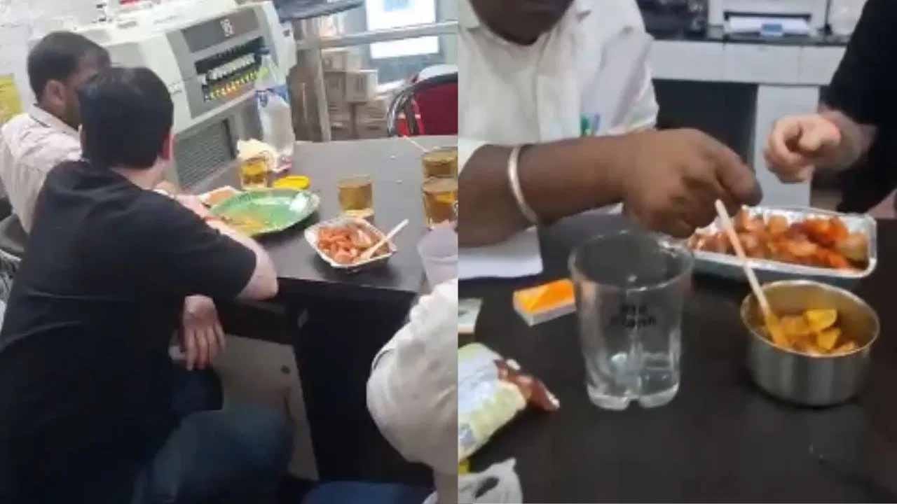 ప్రభుత్వ ఆసుపత్రిలో ఏక్‌దమ్ మందు పార్టీ.. వీడియో వైరల్‌తో బయటపడ్డ భాగోతం!