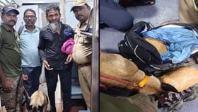 నేరుగా వెళ్లి బ్యాగ్ పక్కన నిల్చుకున్న డాగ్.. ఓపెన్ చేసి చూగడా