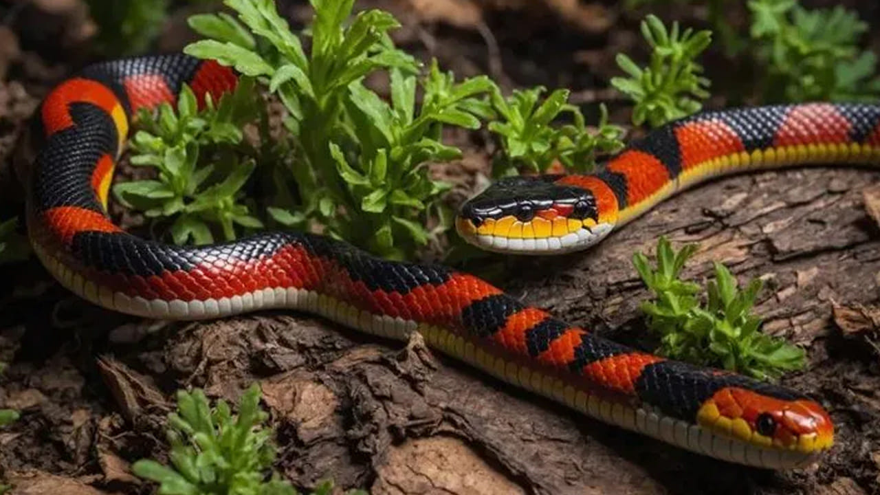 శాన్ ఫ్రాన్సిస్కో గార్టర్ స్నేక్ కూడా చూడటానికి చాలా అందంగా ఉంటుంది. ఈ పాము అమెరికాలో కనిపిస్తుంది. ఈ పాము చాలా అరుదైన జాతి. ఇది దాని ప్రకాశవంతమైన రంగులకు ప్రసిద్ధి చెందింది. ఈ పాములు చూడటానికి అందంగా ఉన్నప్పటికీ వాటిలో కొన్ని విషపూరితమైనవి కూడా ఉన్నాయి. కాబట్టి అందంగా ఉందని అలాగే చూస్తూ ఉండిపోకండి. కాస్త జాగ్రత్తగా ఉండండి.