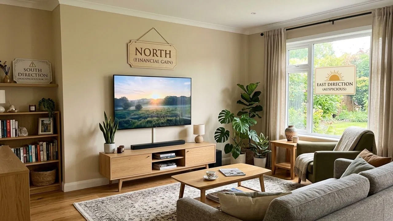 
టీవీని ఎప్పుడూ కప్పి ఉంచాలి.. 

వాస్తు ప్రకారం, టీవీ స్క్రీన్ ఒక అద్దు వంటి ప్రభావం కలిగిస్తుంది. నిద్రపోతున్నప్పుడు మీ నీడను స్క్రీన్‌లో చూడడం మానసిక ఒత్తిడి,  అస్వస్థత, ఆరోగ్య సమస్యలకు దారితీస్తుంది. 
పరిష్కారం: టీవీ ఆన్‌లో లేకపోతే, దాన్ని ఎల్లప్పుడూ గుడ్డతో లేదా కవరుతో కప్పివేయాలి.
