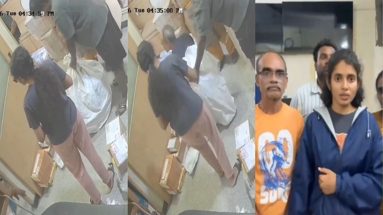 Watch: ఇదేం పిచ్చక్కా.. తండ్రిని బాక్స్‌లో పెట్టి కొరియర్ చేసిన యువతి.. ఎందుకో తెలిస్తే..