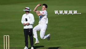 5 బంతుల్లో 5 వికెట్లు.. 9 పరుగులకే సగం జట్టు ప్యాకప్..