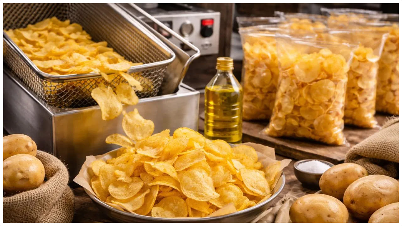  ఏదైనా వ్యాపారం ప్రారంభించడానికి లక్షల రూపాయలు అవసరమని ప్రజలు తరచుగా అనుకుంటారు. కానీ బంగాళాదుంప చిప్స్ వ్యాపారం విషయంలో ఇది నిజం కాదు. మీరు ఒక చిన్న యూనిట్‌ను ఏర్పాటు చేసుకోవడం ద్వారా లేదా మీ ఇంట్లోని పరిమిత స్థలాన్ని ఉపయోగించుకోవడం ద్వారా కూడా ఈ వ్యాపారాన్ని ప్రారంభించవచ్చు. మీకు ప్రధానంగా నాణ్యమైన బంగాళాదుంపలు, వంట నూనె, ఉప్పు, కొన్ని ప్రత్యేక మసాలాలు అవసరం. వీటికి అదనంగా ప్రాథమిక యంత్రసామగ్రిలో చిప్స్ కట్‌ చేసే యంత్రం (స్లైసర్), ఒక ఫ్రైయర్, ఒక సాధారణ ప్యాకేజింగ్ యంత్రం ఉంటాయి. ఈ మొత్తం ఏర్పాటును చిన్న స్థాయిలో చేయడానికి సుమారుగా రూ.50,000 నుండి రూ.150,000 వరకు ఖర్చు అవుతుంది. ఇది ఒక సాధారణ వ్యక్తి తన స్వల్ప పొదుపుతో భరించగల పెట్టుబడి.