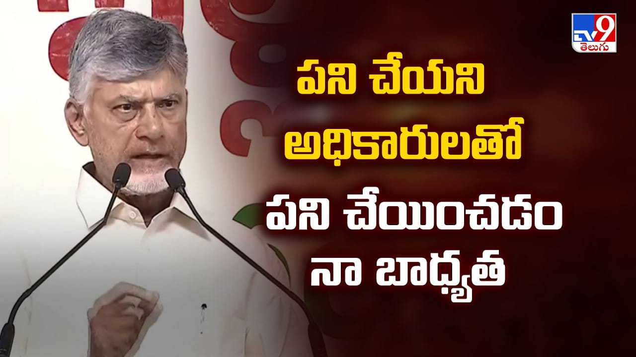 CM Chandrababu: పని చేయని అధికారులతో పని చేయించడం నా బాధ్యత