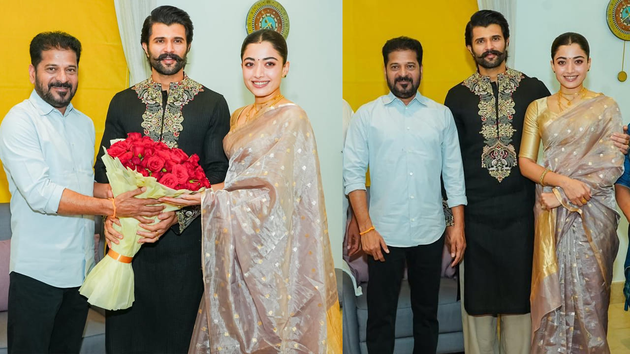 CM Revanth Reddy : విజయ్, రష్మిక ఇంటికి సీఎం రేవంత్ రెడ్డి.. కొత్త జంటకు స్పెషల్ విషెస్.. ఫోటోస్ వైరల్..