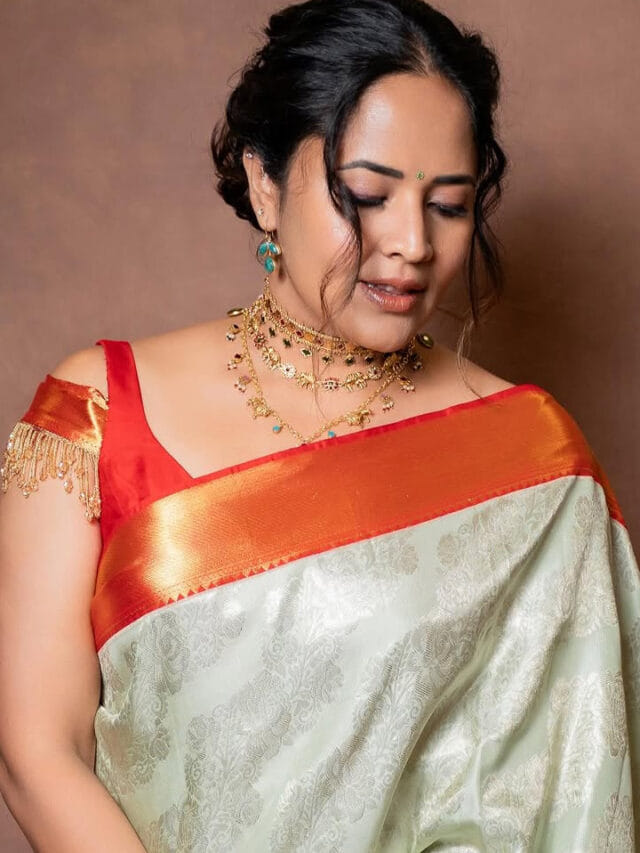 పట్టు చీరలో పుత్తడి బొమ్మలా..అనసూయ బ్యూటిపుల్ ఫొటోస్