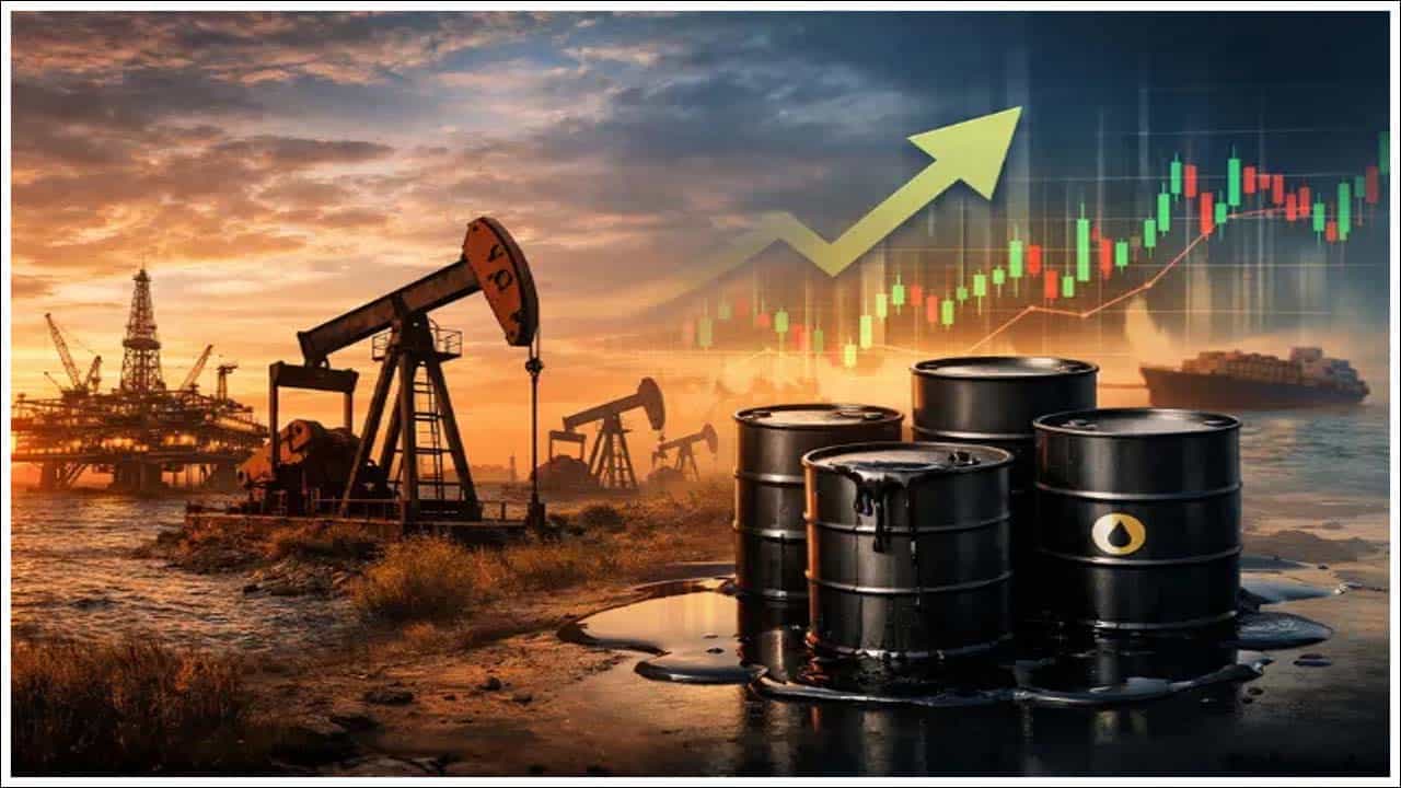 Crude Oil Price: ఇరాన్కు సంబంధించిన ఉద్రిక్త పరిస్థితుల నేపథ్యంలో ప్రపంచ చమురు మార్కెట్లో భారీ కుదుపు నెలకొంది. ఇరాన్కు సంబంధించిన సంఘర్షణల కారణంగా హోర్ముజ్ జలసంధి (Strait of Hormuz) ద్వారా జరిగే ఇంధన రవాణా అంతరాయం కలగడంతో అంతర్జాతీయ మార్కెట్లో చమురు ధరలు ఒక్కసారిగా పెరిగి బ్యారెల్కు $100 దాటాయి. గత మూడున్నరేళ్ల కాలంలో చమురు ధరలు ఈ స్థాయికి చేరడం ఇదే తొలిసారి కావడంతో ప్రపంచ దేశాల్లో ఆందోళన మొదలైంది.