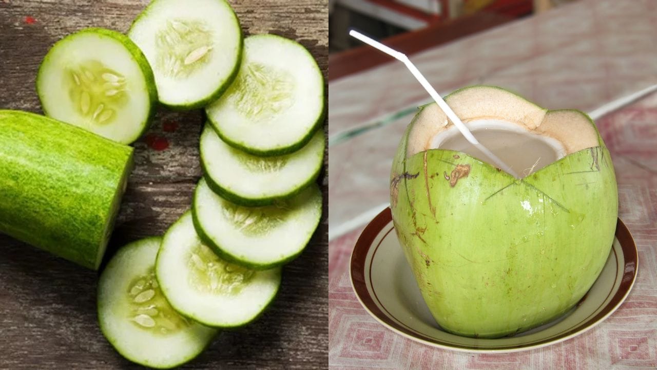 Cucumber And Coconut Water