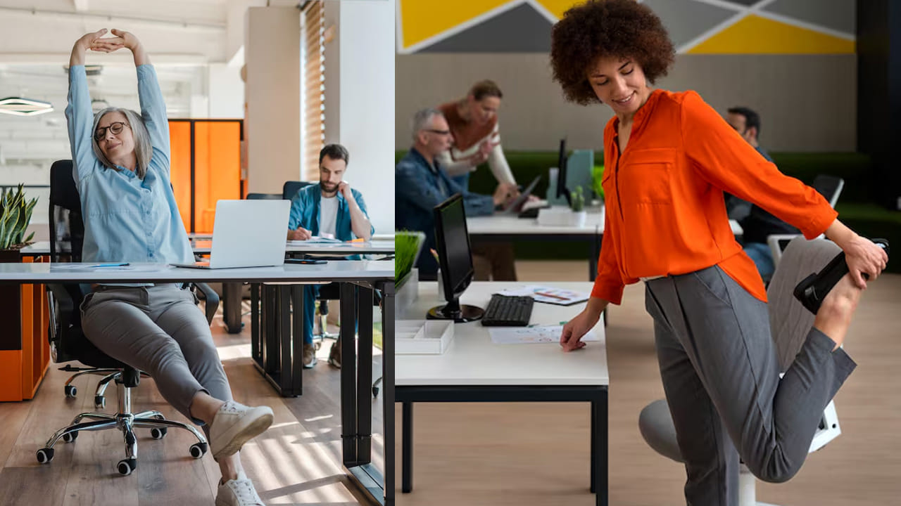 డెస్క్ జాబ్ చేస్తున్నారా? కూర్చున్న చోటే ఈ సింపుల్ స్ట్రెచెస్ అలవాటు చేసుకోండి.. ఆరోగ్యంగా ఉంటారు!