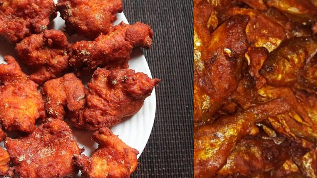 ఉడికించిన ఎండు చేప ముక్కలలో నీరు మొత్తాన్ని వడ పోయండి. వీటికి కొద్దిగా కారం, అర టీ స్పూన్ మసాలా,  ధనియాల పొడి,  నిమ్మరసం వేసి వాటిని బాగా కలుపుకోవాలి.