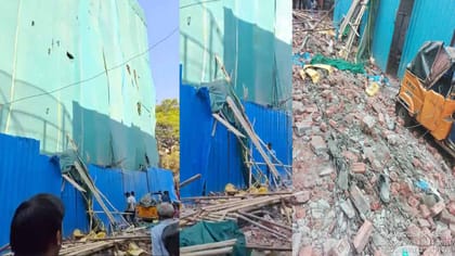 కుప్పకూలిన 4 అంతస్తుల భవనం.. నలుగురు మృతి!