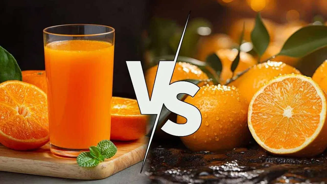 
పండ్లు తింటేనే నియంత్రణలో బరువు.. 

బరువు నియంత్రణలో కూడా మొత్తం పండ్లు కీలక పాత్ర పోషిస్తాయి. పండ్లలో నీరు, ఫైబర్ అధికంగా ఉండటం వల్ల కడుపు ఎక్కువసేపు నిండిన భావన కలుగుతుంది. దీంతో అతిగా తినే అవకాశాలు తగ్గుతాయి. మరోవైపు, జ్యూస్‌లలో కేలరీలు ఎక్కువగా ఉండే అవకాశం ఉండటం వల్ల తెలియకుండానే వాటిని ఎక్కువగా తీసుకునే పరిస్థితి ఏర్పడుతుంది.
