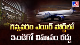 గన్నవరం ఎయిర్ పోర్ట్ లో ఇండిగో విమానం రద్దు