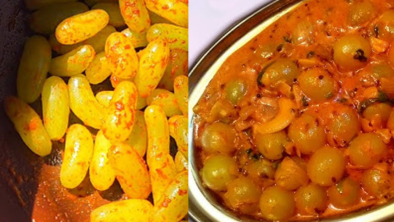 చివర్లో మళ్ళీ స్టవ్ మీద పాన్ పెట్టి దానిలో అర టీ స్పూన్ ఆవాలు, అర టీ స్పూన్ జీలకర్ర, కరివేపాకు ఆకులు వేసి పోపు పెట్టి దీనిలో కలుపుకోవాలి. ఆ తర్వాత దీనిని ఒక గిన్నెలోకి తీసుకోవాలి. అంతే, వేడి వేడి ద్రాక్ష మసాలా రెడీ.  దీనిని తింటే మలబద్ధకం సమస్య తగ్గుతుంది. 