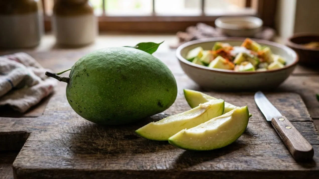 రోగనిరోధక శక్తి పెంపు: పచ్చి మామిడిలో విటమిన్ సి నిల్వలు ఎక్కువగా ఉంటాయి. ఇది శరీర రోగనిరోధక శక్తిని పెంచి, కాలానుగుణంగా వచ్చే ఇన్ఫెక్షన్ల నుండి మనల్ని కాపాడుతుంది. అలాగే ఇందులోని విటమిన్ ఎ కంటి చూపుకు, చర్మ ఆరోగ్యానికి ఎంతో మేలు చేస్తుంది.
