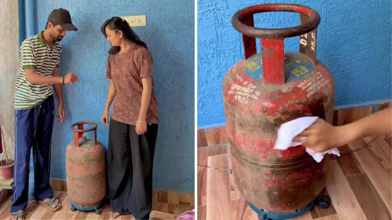 Viral Video: జస్ట్ 2 నిమిషాల్లో సిలిండర్లో గ్యాస్ ఎంతుందో తెలుసుకోండి.. ఈ సింపుల్ టిప్ ఫాలో అయితే చాలు..