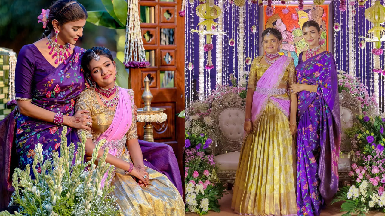  కలెక్షన్ కింగ్ మంచు మోహన్ బాబు మనవరాలు, మంచు లక్ష్మి  గారాల పట్టి విద్యా నిర్వాణ ఓణీల ఫంక్షన్ ఇటీవల  అట్టహాసంగా జరిగినట్లు తెలుస్తోంది.  
