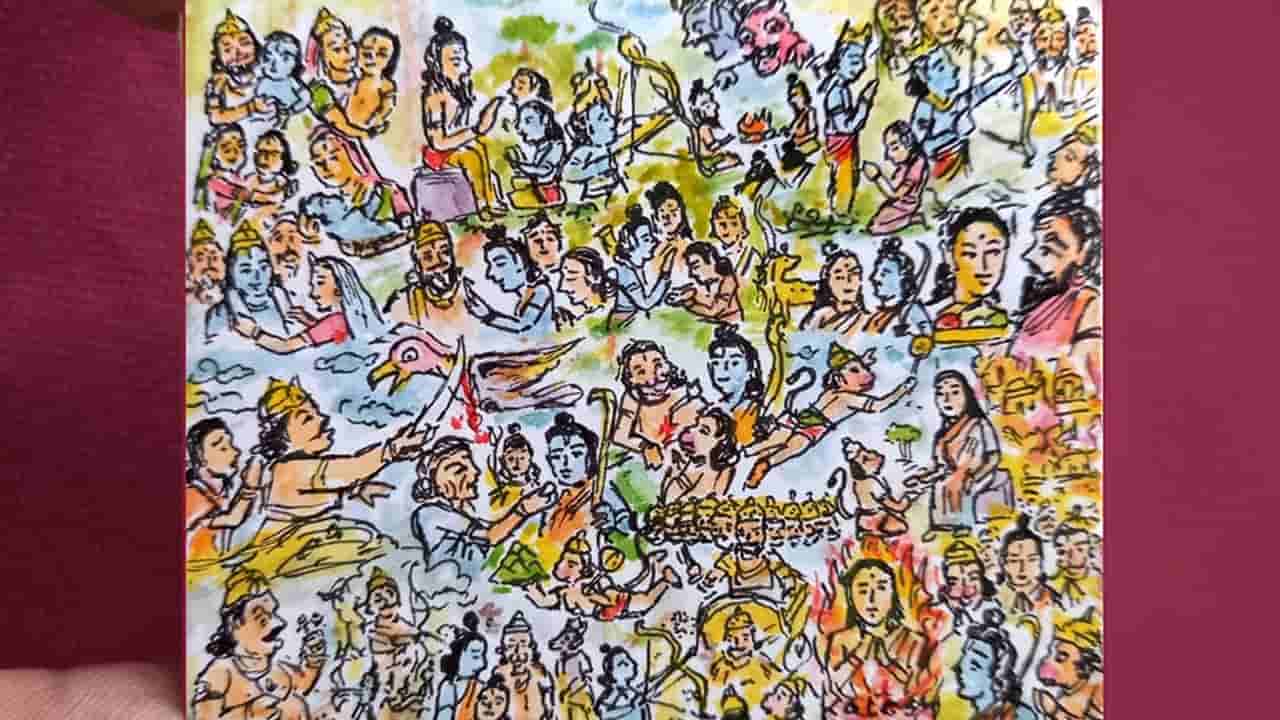 Watch: అద్భుత దృశ్యం.. రామ భక్తితో అగ్గిపెట్టెపై రామాయణాన్ని చిత్రీకరించిన కళాకారుడు!