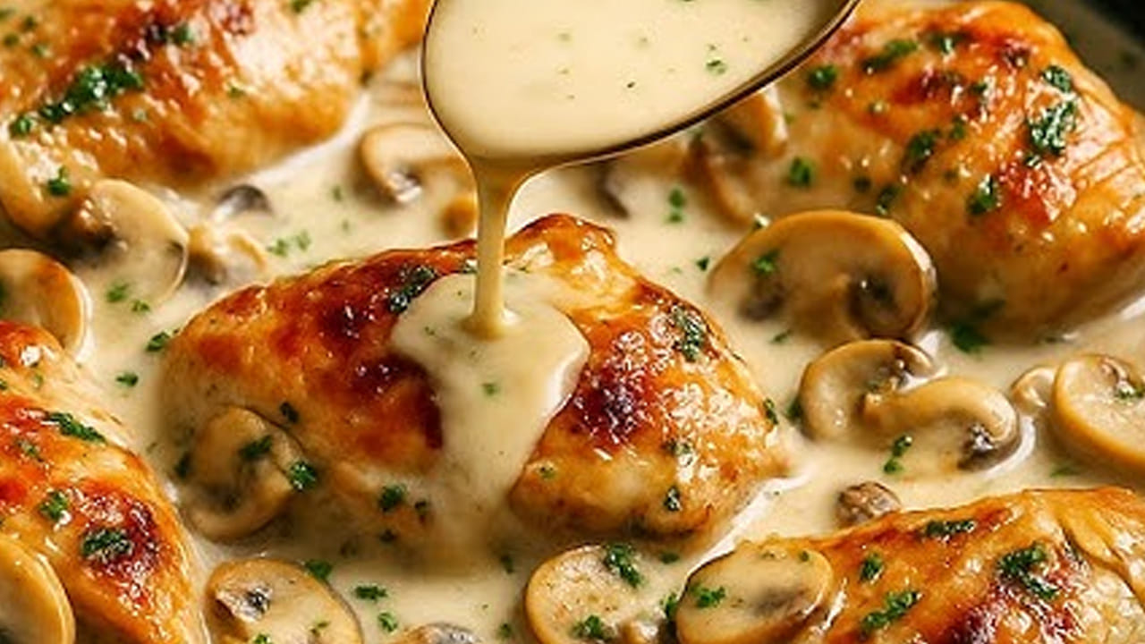 పుట్టగొడుగులు, చికెన్ బాగా ఉడికిన తర్వాత ఒక టేబుల్ స్పూన్  ధనియాల పొడి  మసాలా పొడులు అన్ని వేసి  మిక్స్ అయ్యేలా గరిటేతో  తిప్పుకోవాలి. ఆ తర్వాత ఒక గ్లాస్ లు నీళ్లు పోసి 10  నిమిషాల పాటు స్టవ్ మీదే ఉంచి గ్రేవీ అయ్యే వరకు ఉంచాలి . చివర్లో అర కట్ట కొత్తిమీర వేసి దించుకోవడమే.