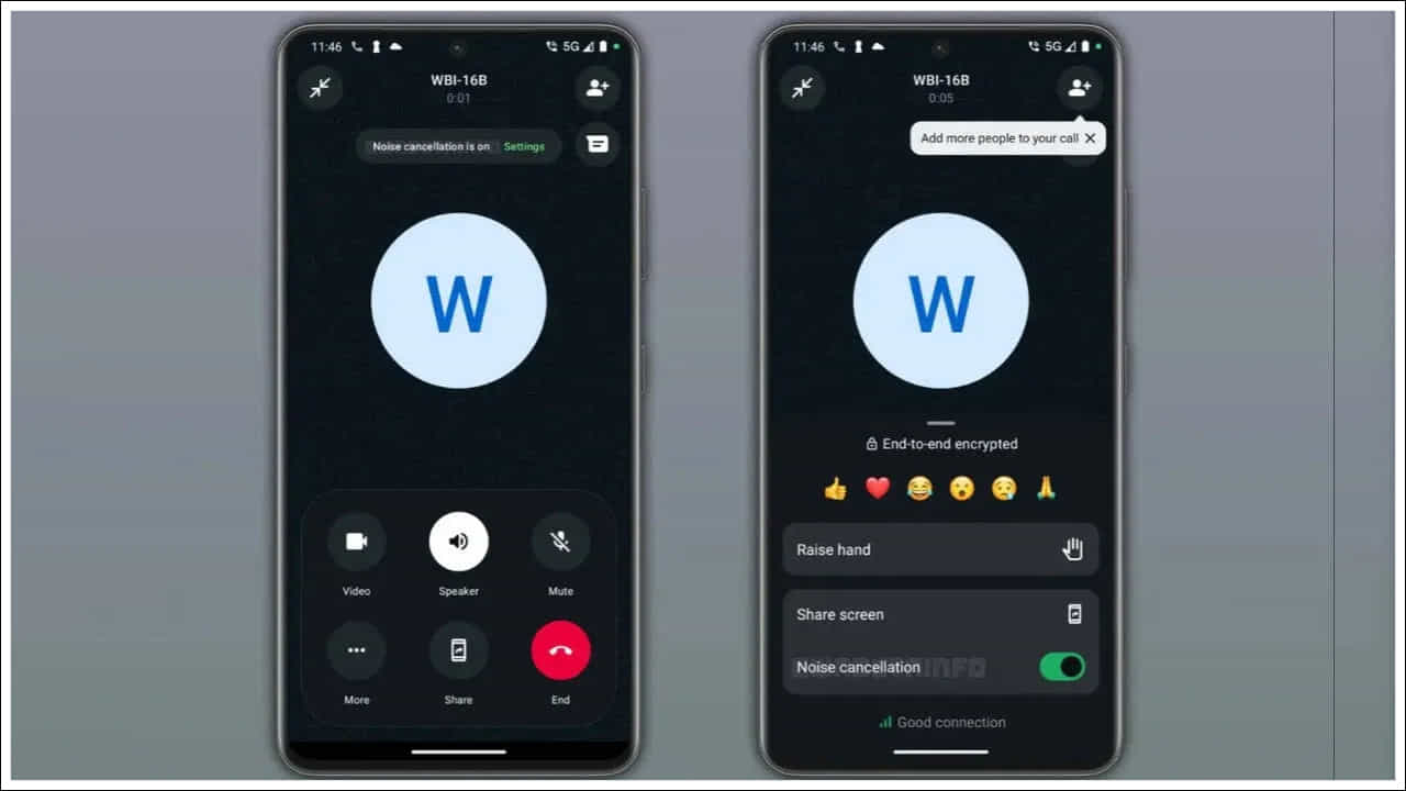WhatsApp Feature: మీరు మెసేజింగ్, కాలింగ్ కోసం వాట్సాప్ ఉపయోగిస్తుంటే మీకోసం ఒక శుభవార్త ఉంది. వాట్సాప్ త్వరలో తన వినియోగదారుల కోసం ఒక ప్రధాన అప్డేట్ను తీసుకురాబోతోంది. వాయిస్, వీడియో కాల్స్ సమయంలో బ్యాక్గ్రౌండ్ నాయిస్ను తగ్గించడానికి కంపెనీ ఒక కొత్త ఫీచర్ను జోడిస్తోంది. ఈ ఫీచర్ కాల్స్ సమయంలో పరిసర శబ్దాన్ని ఆటోమేటిక్గా తగ్గిస్తుంది. దీనివల్ల అవతలి వ్యక్తి వాయిస్ మరింత స్పష్టంగా వినిపిస్తుంది. ముఖ్యంగా ఈ ఫీచర్ ఎండ్-టు-ఎండ్ ఎన్క్రిప్షన్కు ఎలాంటి ఆటంకం కలిగించకుండా పనిచేస్తుంది.