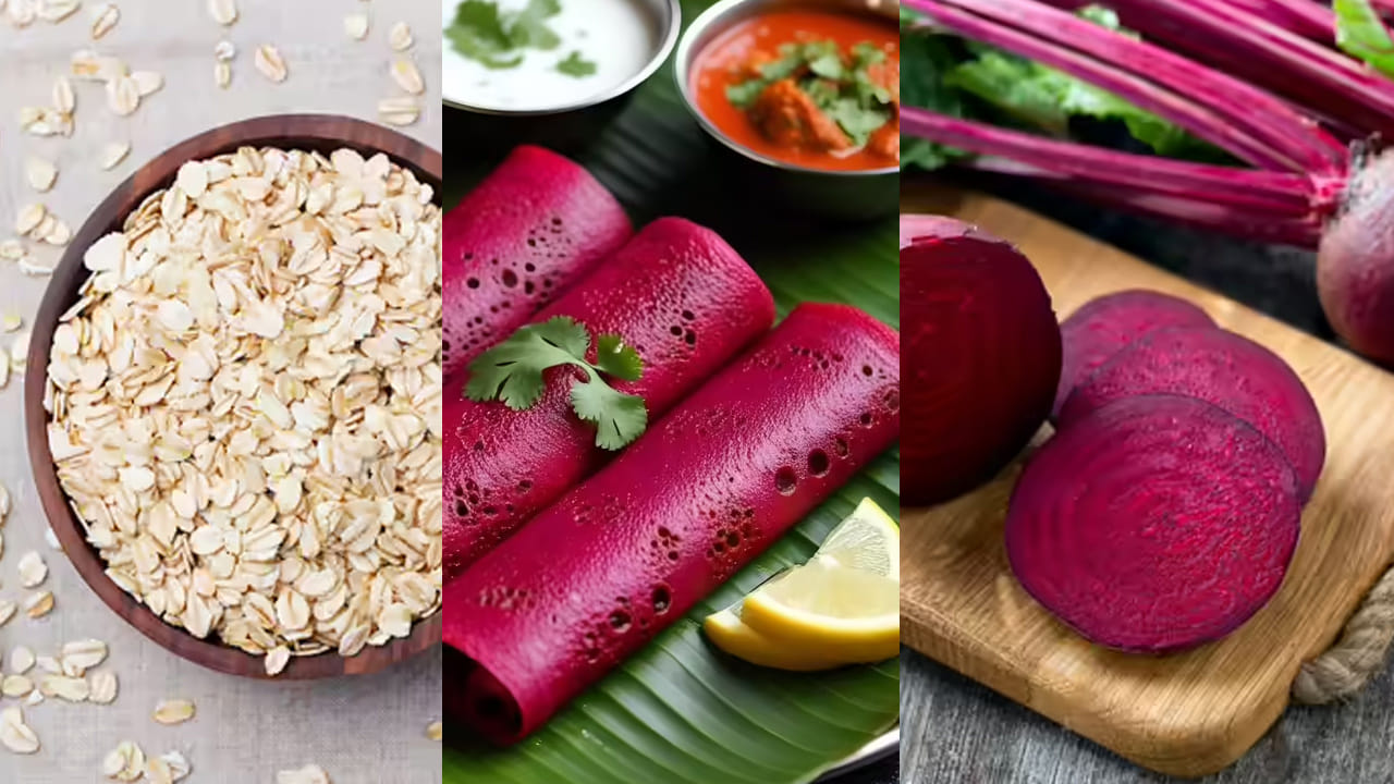 నేటి ఉరుకుల పరుగుల జీవితంలో ఉదయాన్నే పోషకవిలువలున్న అల్పాహారం వండుకోవడం సవాలుగా మారింది. చాలామంది సమయం లేక జంక్ ఫుడ్ లేదా ఇన్స్టంట్ ప్యాకెట్ల వైపు మొగ్గు చూపుతారు. అలాంటి వారి కోసం డైటీషియన్, ఇన్ఫ్లుయెన్సర్ పూర్ణ మెహ్రా ఒక అద్భుతమైన రెసిపీని పరిచయం చేశారు. అదే ఓట్స్ - బీట్‌రూట్ దోశ. సాధారణ దోశ పిండి తయారీకి కనీసం 8-10 గంటల సమయం పడుతుంది. కానీ, ఈ ఓట్స్ దోశకు ఎలాంటి నానబెట్టడం లేదా ఫెర్మెంటేషన్ (పులియబెట్టడం) అవసరం లేదు. ఇది గ్లూటెన్ ఫ్రీ, డయాబెటిస్ ఉన్నవారికి కూడా ఎంతో మేలు చేస్తుంది.