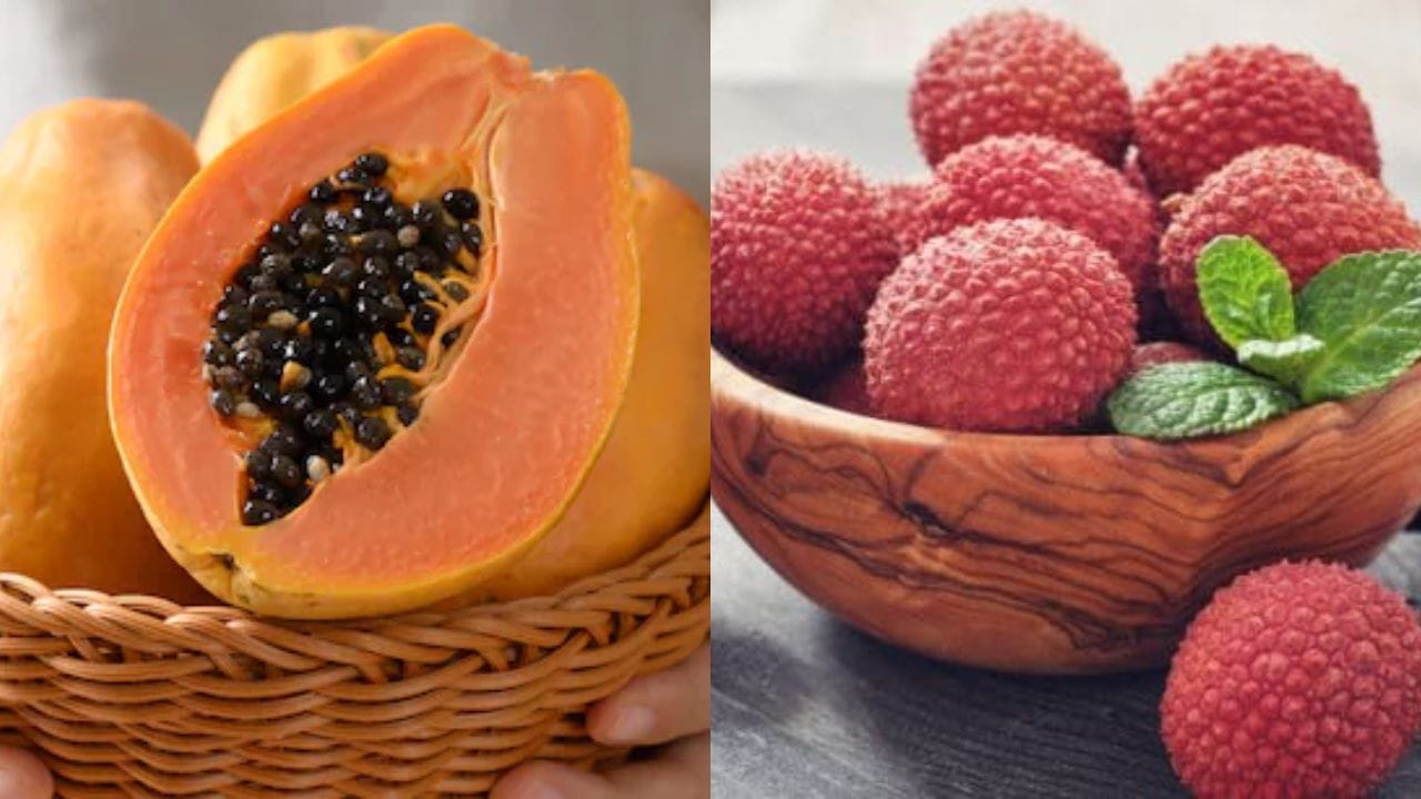 Papaya, Lychee