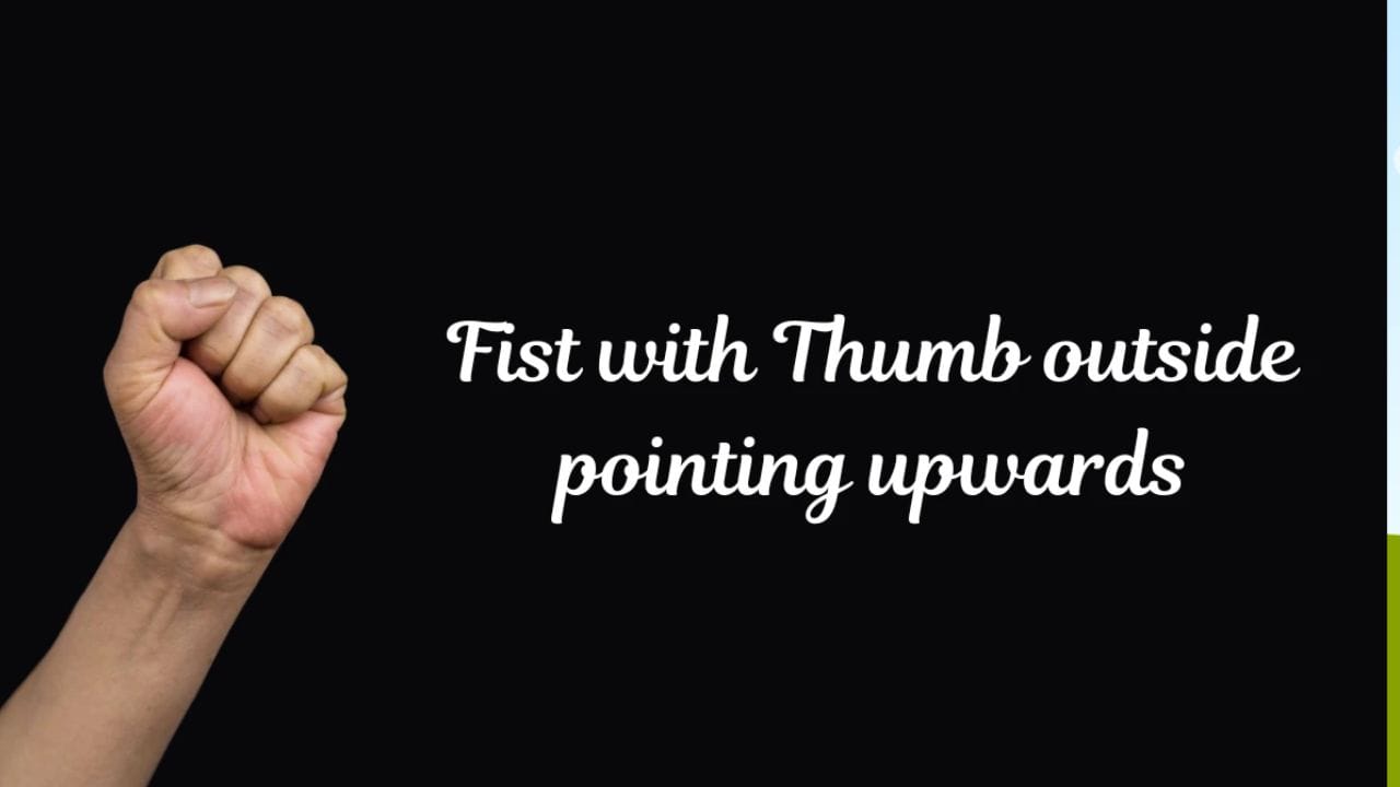 మీరు మీ బొటనవేలును బయటికి మడిచి, వేళ్ల చుట్టూ చుట్టుకుంటే: బొటనవేలు బయట ఉండి, మిగిలిన వేళ్లపై అడ్డంగా ఉంటే ఈ స్థితి మీ భావోద్వేగ స్థితిని, ఇతరులతో మీరు ఏర్పరచుకునే బంధాలను సూచిస్తుంది. ఇలాంటి వ్యక్తులు ఎదుటి వారి మాటలను బాధలను సులభంగా అర్థం చేసుకుంటారు. అలాగే అందిరితో లోతైన సంబంధాలను కలిగి ఉంటారు. పక్కవారి బాధలను, భావోద్వేగాలను మీరు పంచుకోవడం వల్ల మీ మానసికంగా కొన్ని సార్లు ఇబ్బందులు ఎదుర్కొంటారు. అలానే మీరు ప్రతి విషయాన్ని ఎక్కువగా ఆలోచిస్తారు. ఇలా చేయడం ద్వారా కొన్ని సార్లు మీరు ఆందోళనకు గురికావచ్చు.