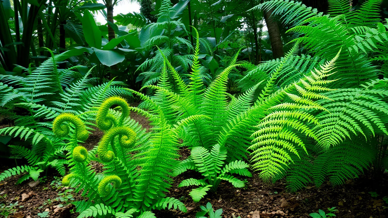 ఫెర్న్ (Fern)

దట్టమైన ఆకులు గదిలోని వేడిని గ్రహిస్తాయి. గదిలో తేమను పెంచి చల్లబరచడంలో ప్రభావవంతం. గదిలో కూర్చోవడం మరింత సౌకర్యవంతంగా చేస్తుంది. ఈ మొక్కలు వేసుకోవడం ద్వారా, మీరు ఎక్కువ శక్తి వినియోగం లేకుండా, సహజంగా ఇంటిని చల్లగా ఉంచవచ్చు.
