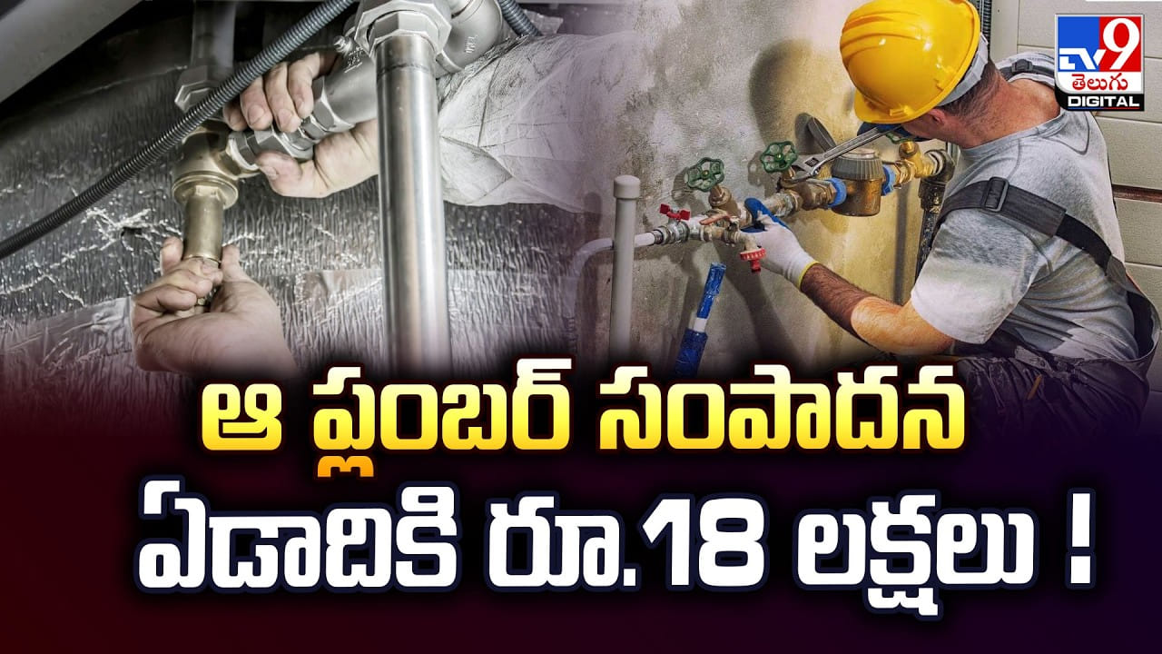 ఆ ప్లంబర్ సంపాదన.. ఏడాదికి రూ.18 లక్షలు !