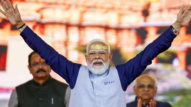 దేశ రాజకీయాల్లో మోదీ మరో మైలురాయి