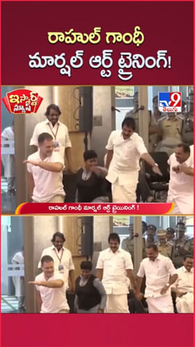 రాహుల్ గాంధీ మార్షల్ ఆర్ట్ ట్రైనింగ్..! ఇదిగో వీడియో