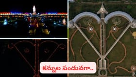 రామ నవమి ఉత్సవం: ధనుస్సు ఆకార శ్రీరాముని థీమ్ పార్క్‌కు పోటెత్తిన