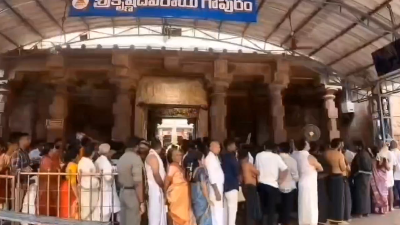 భక్తుల రద్దీ దృష్ట్యా ఆలయ క్యూలైన్లలో భక్తులకు ఎటువంటి ఇబ్బందులు కలుగకుండా శ్రీస్వామి అమ్మవార్లను దర్శించుకునేలా ప్రత్యేక ఏర్పాట్లు చేశారు.