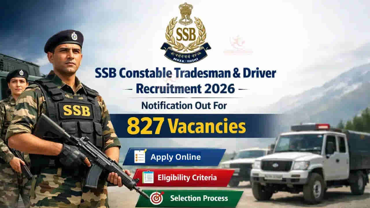 SSB Constable Jobs 2026: పదో తరగతి అర్హతతో కానిస్టేబుల్ ఉద్యోగాలు.. నెలకు రూ.69,100 వరకు జీతం