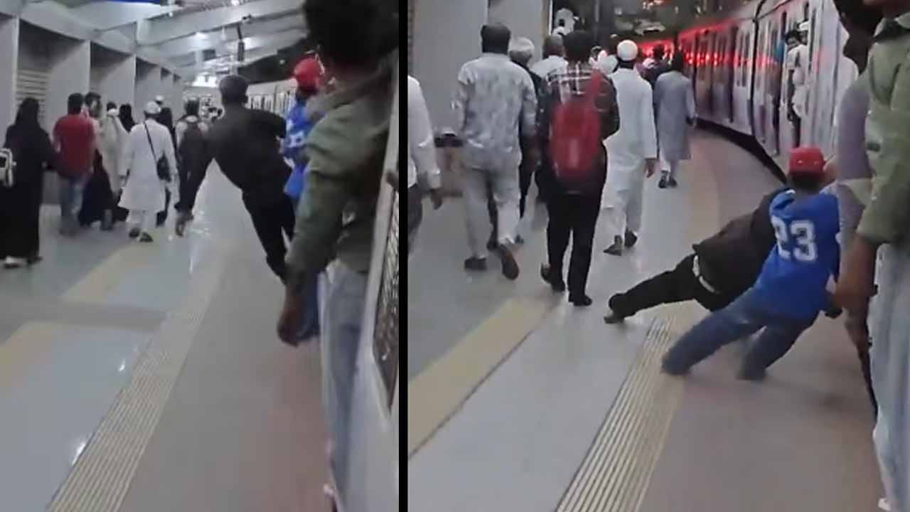 Viral Video: ముంబై రైల్వే ప్లాట్ఫామ్పై ఘోరమైన స్టంట్.. ఒళ్లు గగుర్పాటుకు గురి చేస్తున్న వీడియో!