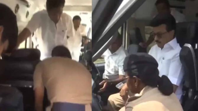 ముఖ్యమంత్రి కారులో ఫ్లయింగ్ స్క్వాడ్‌ తనిఖీ..!