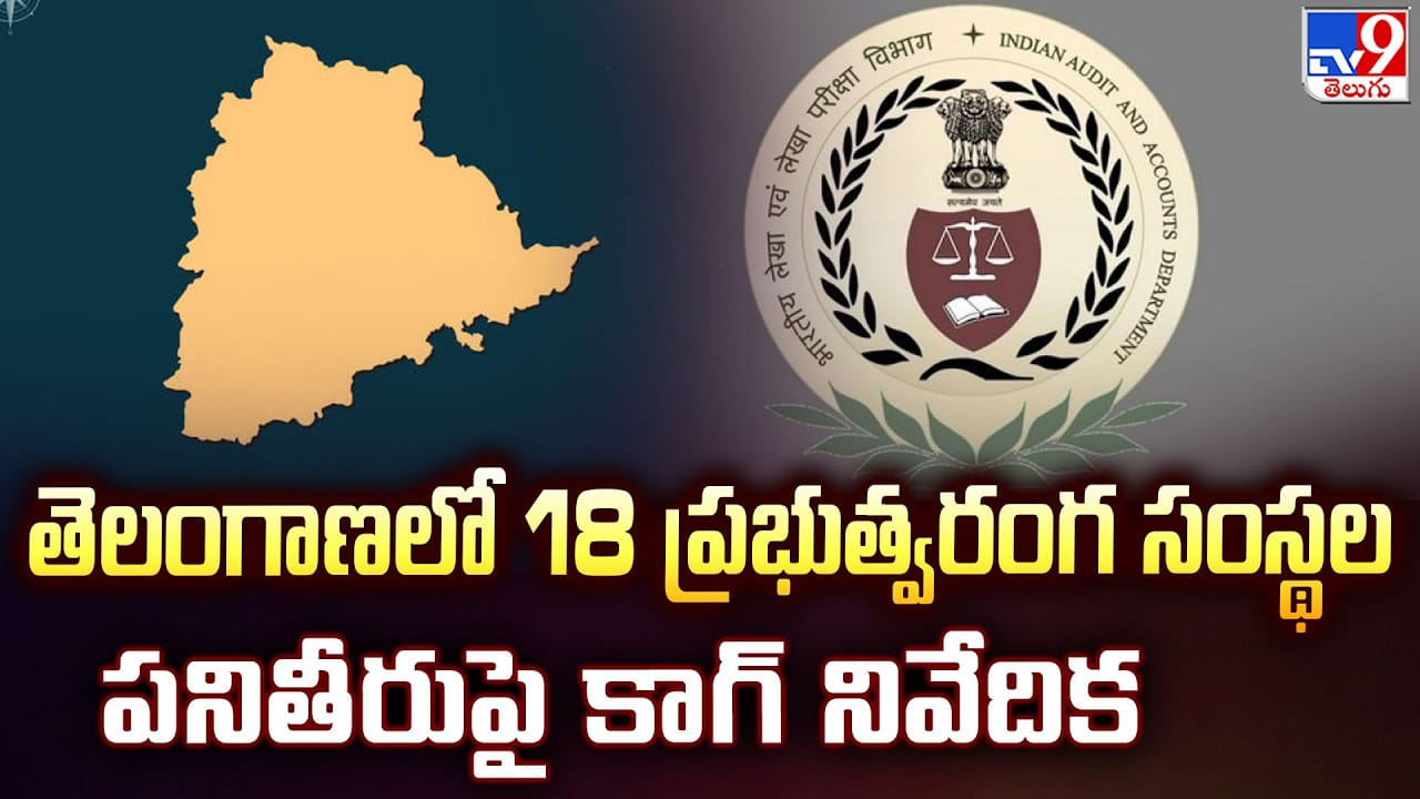 తెలంగాణలో 18 ప్రభుత్వరంగ సంస్థల పనితీరుపై కాగ్ నివేదిక