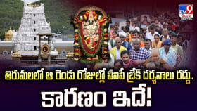 తిరుమలలో ఆ రెండు రోజుల్లో వీఐపీ బ్రేక్‌ దర్శనాలు రద్దు.. కారణం ఇద