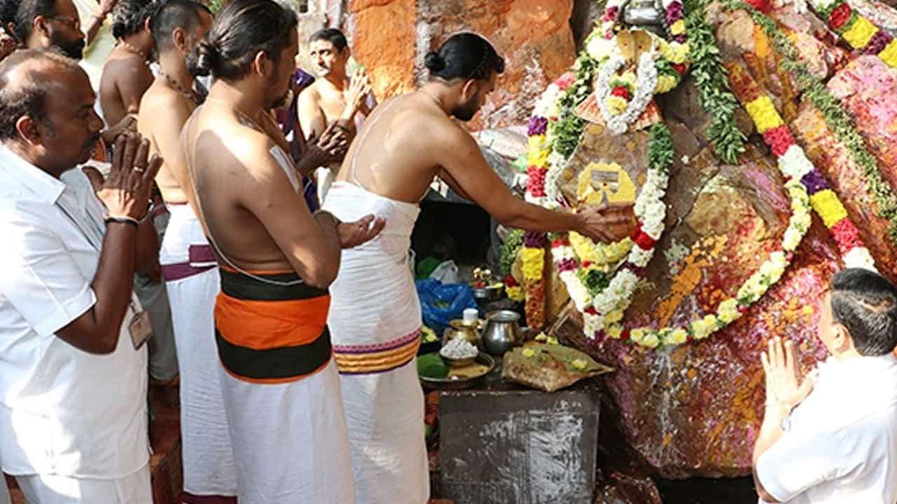 
అనాదిగా కొనసాగుతున్న సంప్రదాయం..

తిరుమల దర్శనానికి వెళ్లే అనేక మంది భక్తులు గోగర్భ తీర్థానికి వెళ్లి క్షేత్రపాలక శిలను దర్శించుకుంటారు. అలాగే ప్రతిరోజూ తెల్లవారుజామున ప్రధాన అర్చకులు ఆలయ సేవలకు వచ్చే సమయంలో తాళాల గుత్తిని, కుంచెకోలను క్షేత్రపాలక శిలకు తాకించి నమస్కరించి తరువాతే ఆలయంలోకి ప్రవేశిస్తారు. రాత్రి ఏకాంత సేవ అనంతరం కూడా అర్చకులు తమ బీగాలు, కుంచెకోలను ఈ శిలకు తాకించి నమస్కరించిన తరువాతనే ఇంటికి వెళ్తారు. ఈ సంప్రదాయం ప్రాచీన కాలం నుంచి నేటి వరకు కొనసాగుతోంది.
