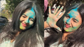 హోలీ వేడుకల్లో టాలీవుడ్ క్రేజీ హీరోయిన్.. ఎవరో గుర్తు పట్టారా?