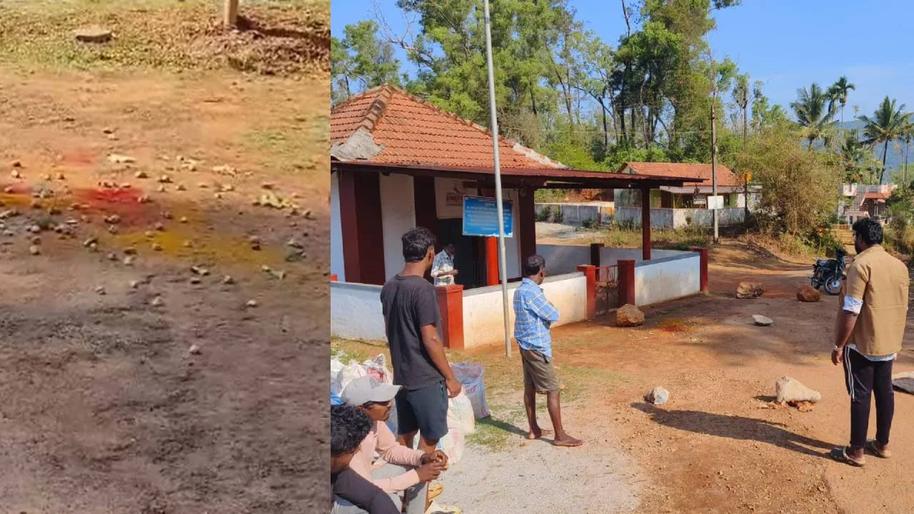 Viral: తెల్లారేసరికి గుడికి వచ్చిన అర్చకులు.. ఆలయం బయట నీళ్లు చల్లుతుండగా కనిపించింది చూసి..