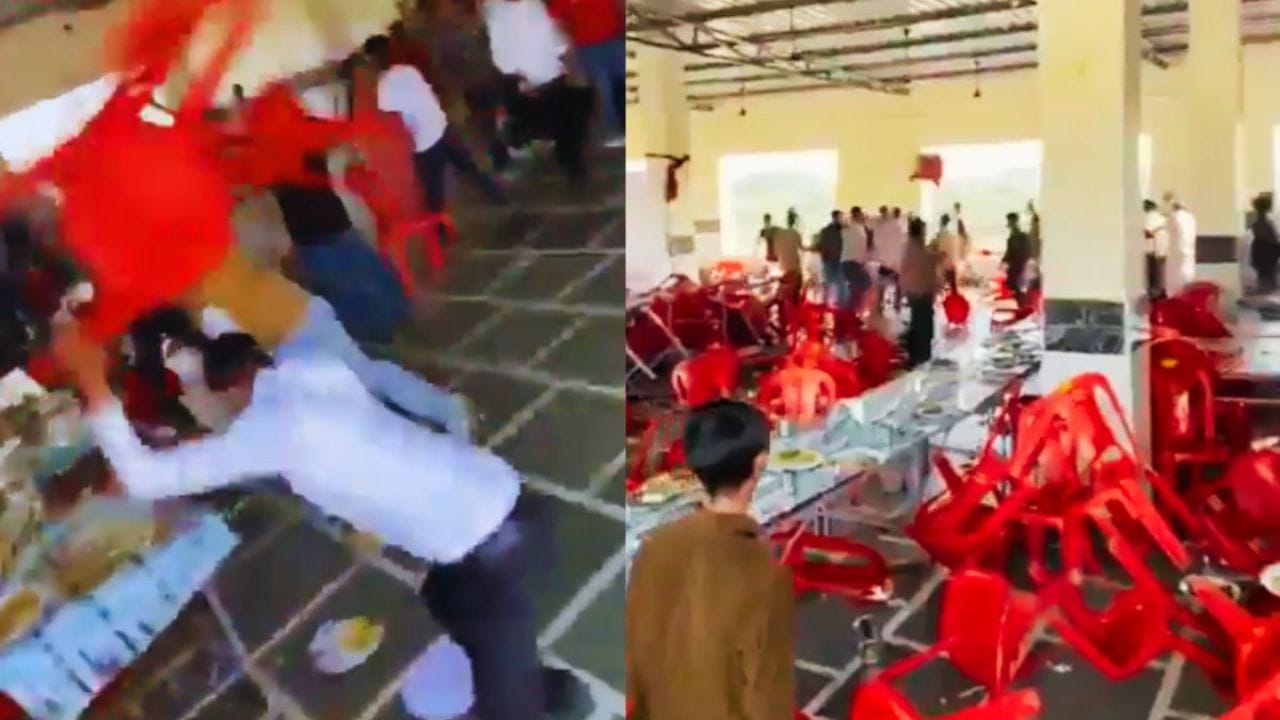 Viral Video: రేయ్ ఎవర్రా మీరంతా.. పెళ్లిలో లెగ్పీస్ వేయలేదని.. పొట్టు పొట్టు కొట్టుకున్న ఇరు వర్గాలు!