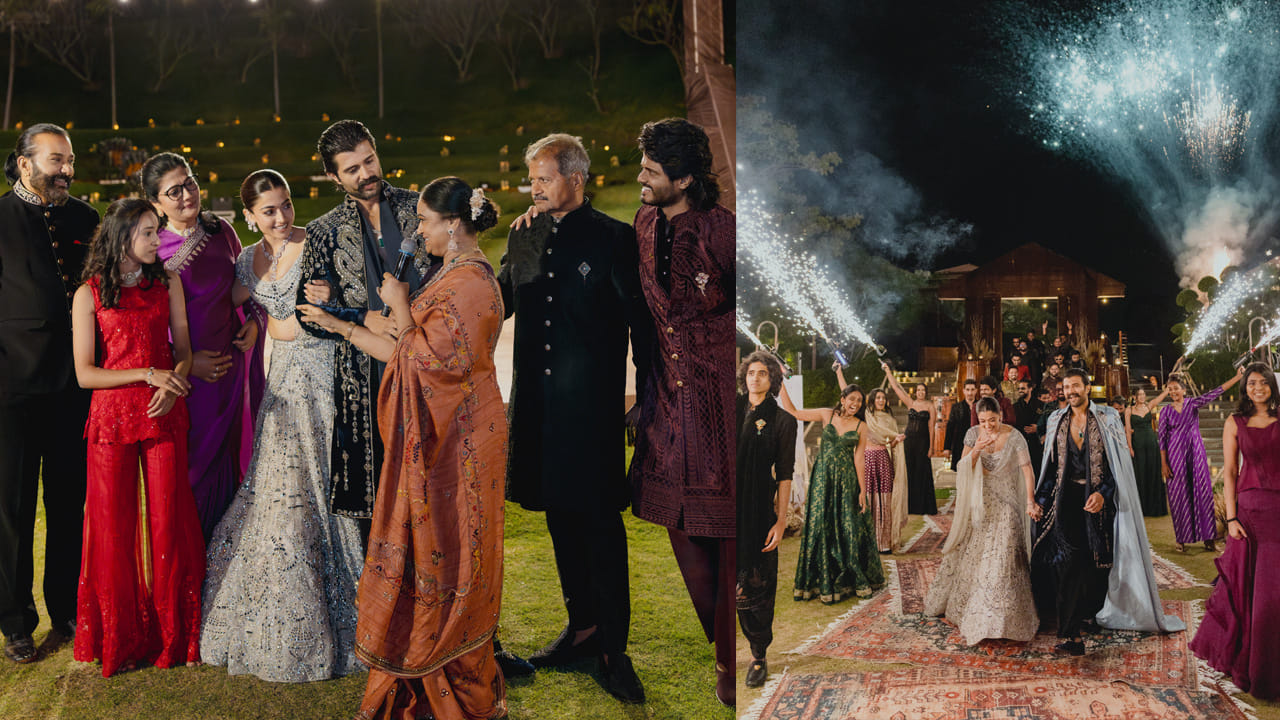 ఎట్టకేలకు వివాహ బంధంలోకి అడుగుపెట్టారు విజయ్ దేవరకొండ, రష్మిక మందన్నా. ఫిబ్రవరి 26న వీరిద్దరి వివాహ వేడుక ఉదయ్ పూర్ లోని ఐటీసీ మెమోంటో హోటల్లో గ్రాండ్ గా జరిగింది. ఇందుకు సంబంధించిన ఫోటోస్ ఇదివరకే సోషల్ మీడియాలో షేర్ చేశారు ఈ కొత్త జంట. 