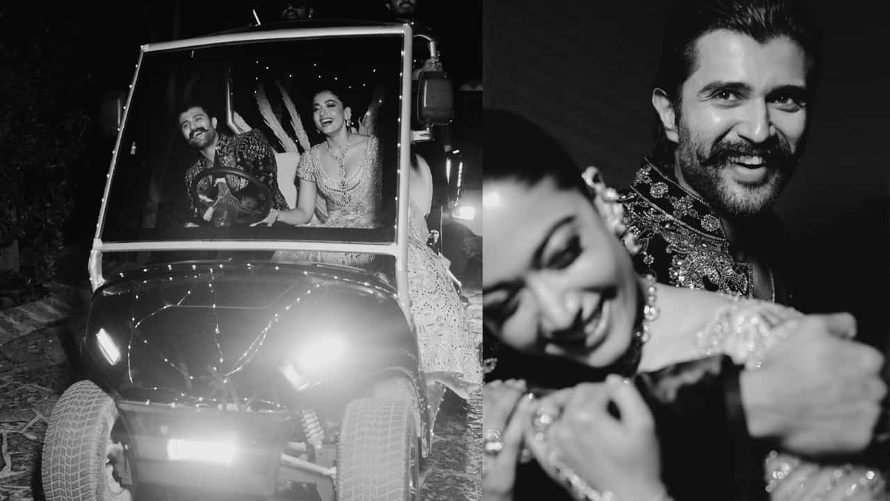 విజయ్, రష్మిక ఇద్దరూ కలిసి రొమాంటిక్ సాంగ్ కు అదిరిపోయేలా డ్యాన్స్ చేశారు. తమ సంగీత్ ఫోటోస్ పంచుకున్నారు ఈ కొత్త జంట. లవ్, ఆనంద భాష్పాలు, నవ్వులు, మ్యూజిక్, సింగింగ్ తో ఈ రాత్రి నిండిపోయింది. మేము రాత్రంతా డ్యాన్స్ చేస్తూనే ఉన్నాం.